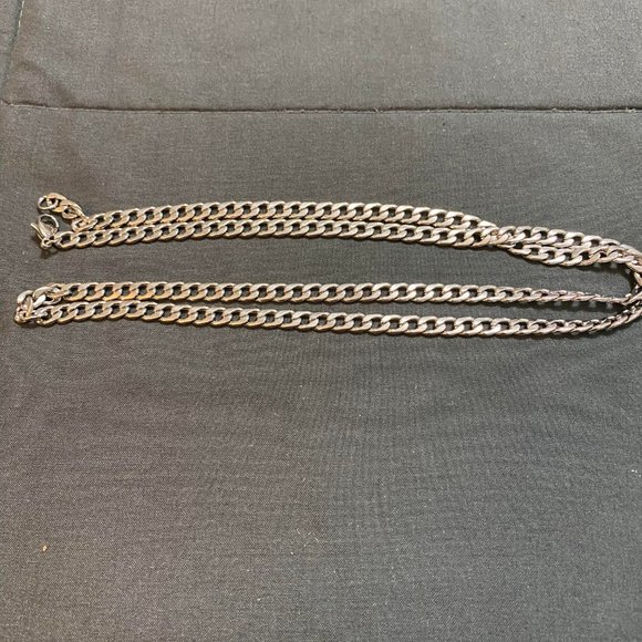 24 Inch Silver Tone Chain Unisex - Picture 3 of 3